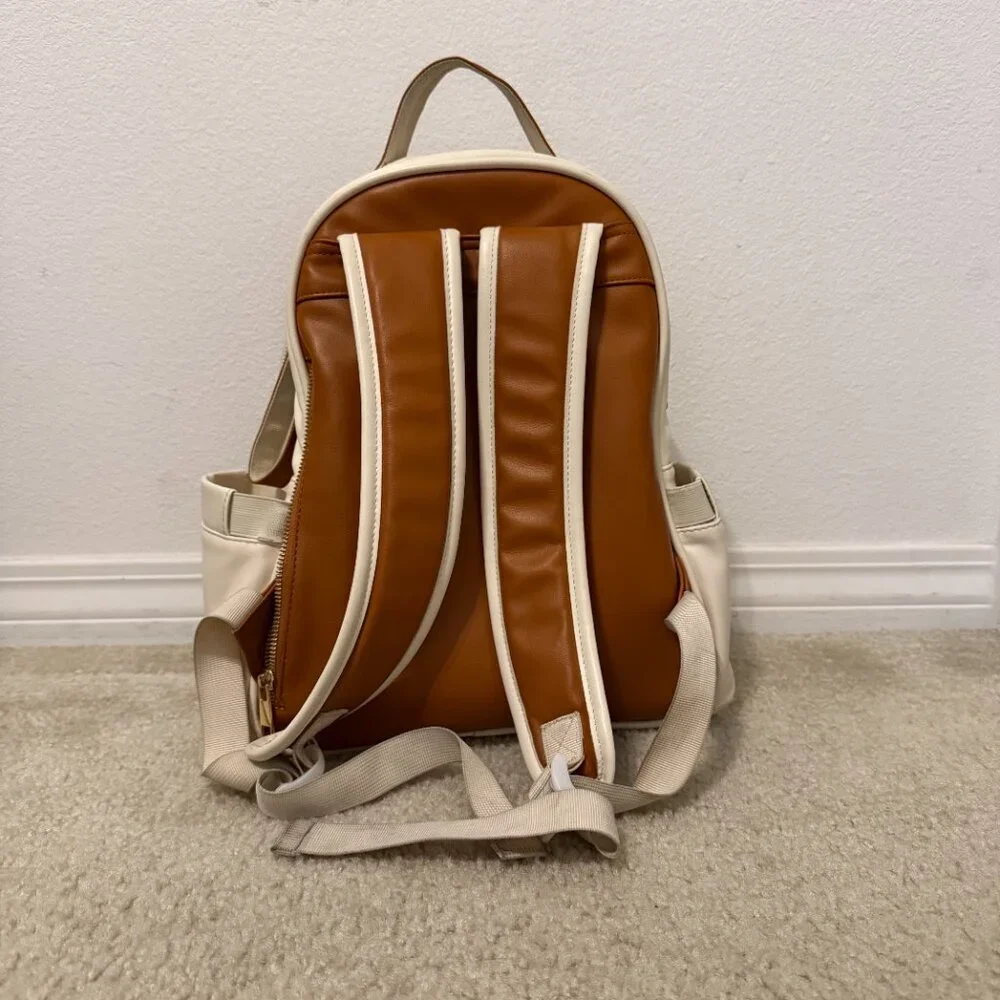 Stylish Cream and Brown Baby Bag
